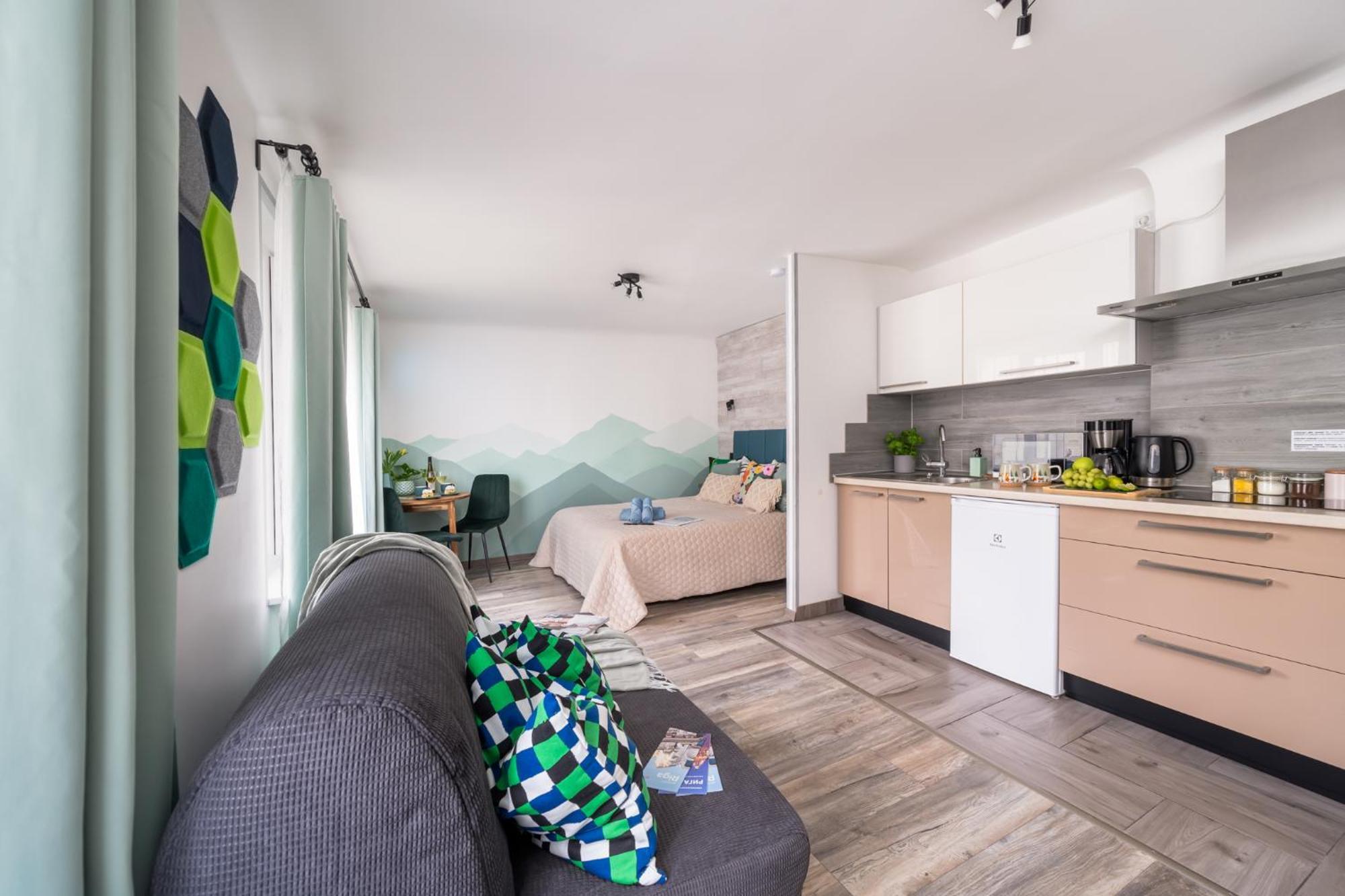 Green Garden & Private Parking Apartments With Playground ريغا المظهر الخارجي الصورة
